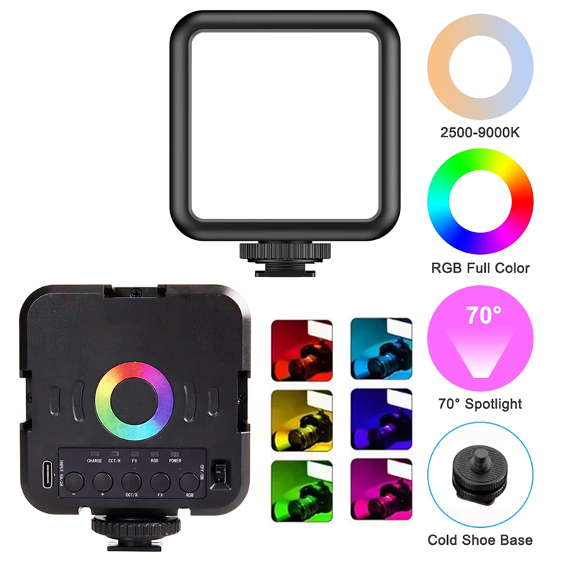 Photography Lighting Handheld - Przenośna lampa LED W70RGB, pełna paleta