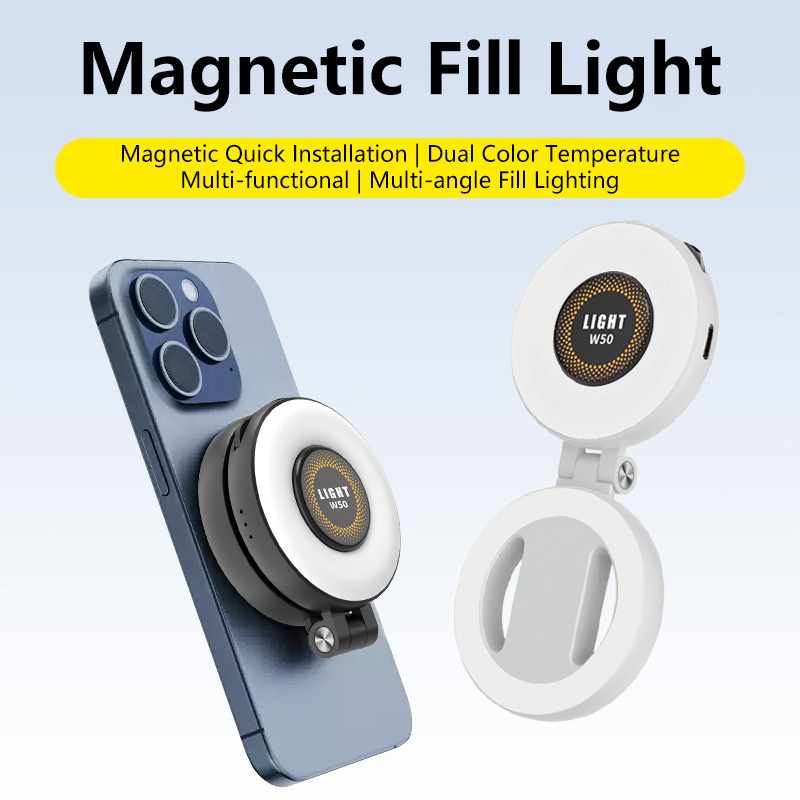 Photography Lighting Brands - Magnetyczna lampa LED do nagrywania wideo,